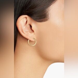 Nordstrom 2 Pair (Gold/Silver) Small Endless Hoop Earrings